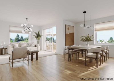 Exclusive 3,5 Zimmer Wohnung mit Einbauküche, 2 Balkone und TG