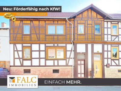 Raus aus der Wohnung! Reihenmittelhaus: Potenzial in Arnstadt: Garten , Balkon, Terrasse, 5 Zimmer