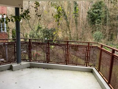 Ruhige 2-Zimmer-Wohnung mit großem überdachten Balkon zum Stadtwald und Einbauküche in Fürth