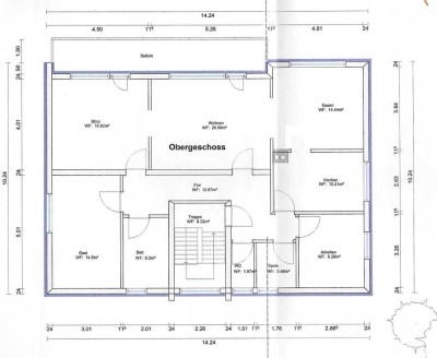 Grosse Wohnung mit Einbauküche und Balkon in Westhausen