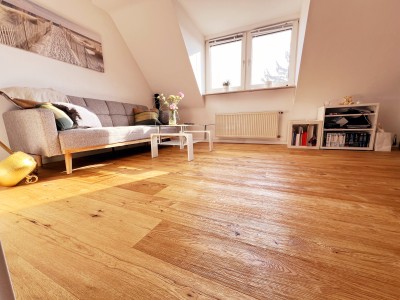 Sonnige 2,5-Zimmer-DG-Wohnung, Blick über Bornheim; renoviert, voll möbliert/ausgestattet; neuer Parkett, neue Küche; Betriebskosten und Nebenkosten