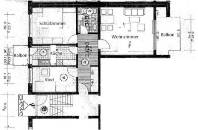 Moderne 3-Zimmer-Wohnung mit 2 Balkone