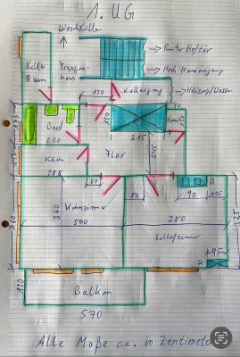 2,5-Zimmer Wohnung mit Balkon im 1. Untergeschoß in Bochum-Stiepel