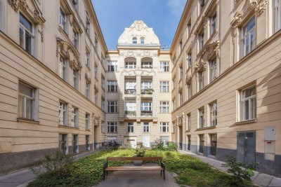 Erstbezug inmitten von Döbling: 1-Zimmer-Wohnung in repräsentativem Altbau