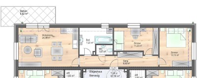 PREISHIT in Grünruhelage - 3-Zimmer -Ziegelmassivbau - 9 m2 Balkon, Keller, Wärmepumpe und PV-Anlage - PROVISIONFREI - AB SOFORT VERFÜGBAR