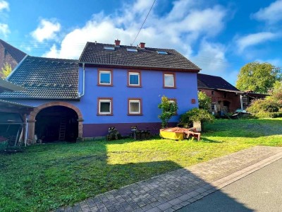 Pörrbach-Freist. Einfamilienhaus m.Landhausflair, Scheune in ruhiger Lage & opt. Baugrundstück