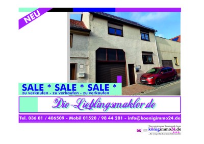 Provisionsfrei! Malern, Einziehen, Wohlfühlen - 5 Zimmer, Küche, Bad, Speisekammer, Garage, Büro
