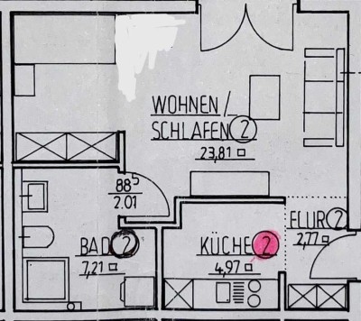 Geschmackvolle 1-Zimmer-Wohnung in Münster