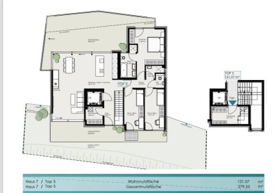 Neuwertige 4-Raum-Penthouse-Wohnung mit Balkon, Garten und Einbauküche in Axams