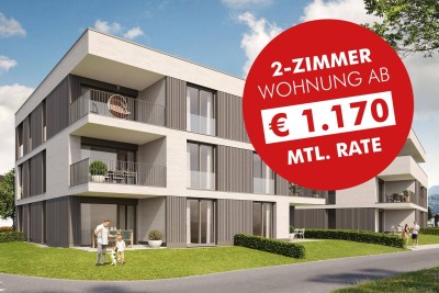 Großer Garten inklusive: 2-Zimmer Wohnung mit Wohnbauförderung (Top B02)