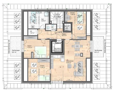 Exklusive Penthouse mit Himmelblick – 4 Zimmer, 2 Terrassen &amp; unverbaubarer Fernblick