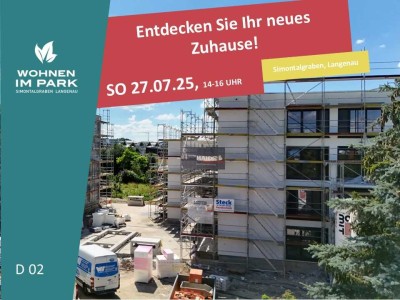 2-ZIMMER ETW MIT GARTENANTEIL - "WOHNEN IM PARK" IN LANGENAU - D02