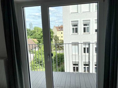 Möblierte 1-Zi-Whg in zentraler Lage mit Balkon - Neuwertig