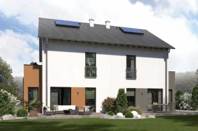 Effizientes, flexibles Zweifamilienhaus für modernes Familienleben.