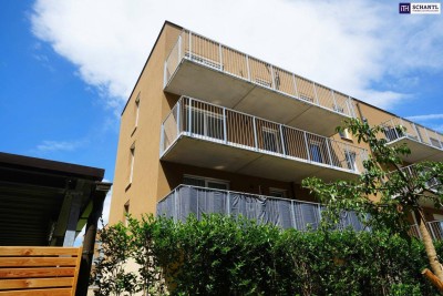 SPITZE! Einziehen und Wohlfühlen: Traumhafte 2-Zimmer-Wohnung mit sonnigem Balkon, edler Tischlerküche und Tiefgaragenplatz – Erstbezug in bester Lage