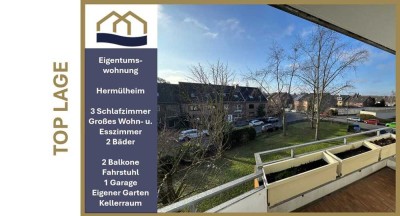 **Viel Platz für die ganze Familie** Großzügige Eigentumswohnung mit Blick über Hermülheim