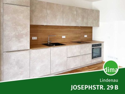 Zweitbezug im Neubau-Hinterhaus mit Einbauküche, Balkon, Duschbad, FBH, Keller, Aufzug u.v.m.