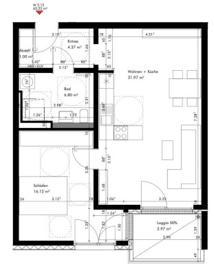 Neuwertige Wohnung mit zwei Zimmern sowie Balkon und EBK in München