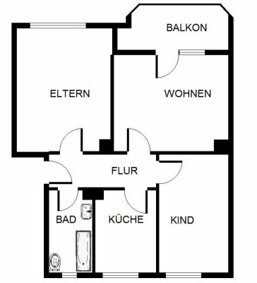 3-Zimmer-Wohnung in Gelsenkirchen Hassel