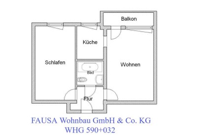2-ZW mit sep. Küche, Bad mit Wanne und Balkon!