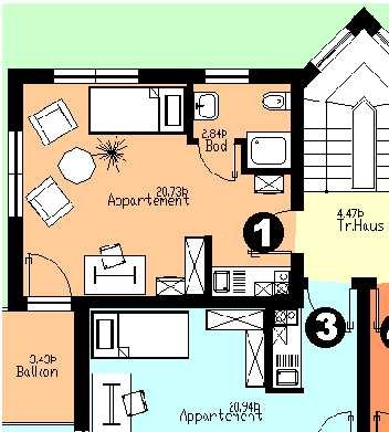 Wohnung für Studenten im Haus "Andy" in Morsbach