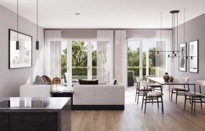 *Ein grünes Zuhause – Moderne 2-Zi.-Gartenwohnung mit zwei Terrassen in der Fasanerie *