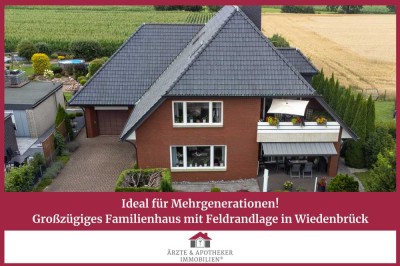 Ideal für Mehrgenerationen!
Großzügiges Familienhaus mit Feldrandlage in Wiedenbrück