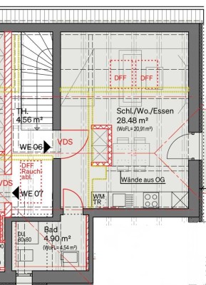 Erstbezug schöne 1-Zimmer-Dachgeschosswohnung in Tittling