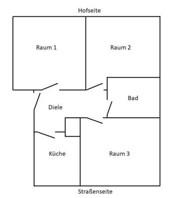 Erstbezug nach Modernisierung: 3,5-Zimmer 49,66 qm - 360 € KM