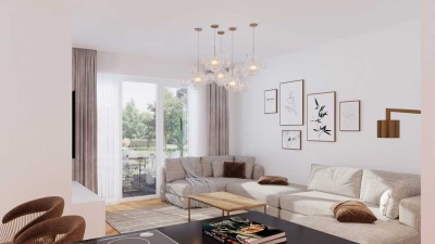 3-Zimmer Neubauwohnung mit Einbauküche im OG