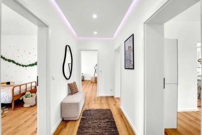 Erstbezug! Vollrenovierte 3-Zimmer-Wohnung mit gehobener Innenausstattung + Balkon in bester Lage