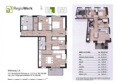 Attraktive Neubau   4-Zi.-ETW in der "Neuen Ortsmitte" der Gemeinde Reute