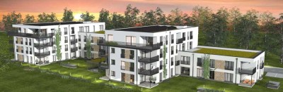 3 Zimmer-Wohnung mit Balkon
im ersten Obergeschoss  - mit Personenaufzug