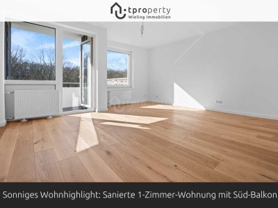 Sonniges Wohnhighlight: Sanierte 1-Zimmer-Wohnung mit Süd-Balkon