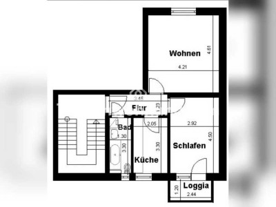 Tauschwohnung: Charmante 2-Raum-Wohnung mit Loggia und guter Anbindung