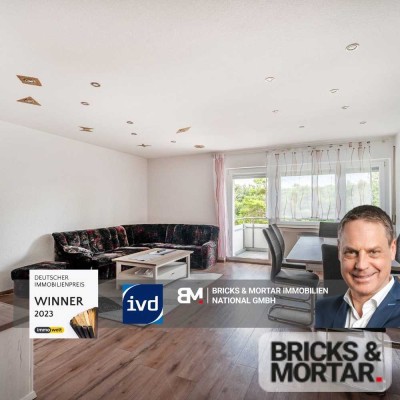 Helle renovierte 3-Zimmer-Wohnung mit Balkon und Garage