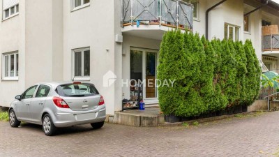 Grün, ruhig, solide: Attraktive 3-Zimmer-Wohnung mit Terrasse und Stellplatz