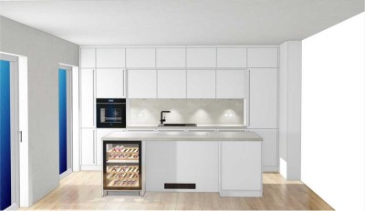 Stilvolle 4-Raum-Wohnung Erstbezug mit luxuriöser Innenausstattung mit Balkon und EBK in Bad Vilbel