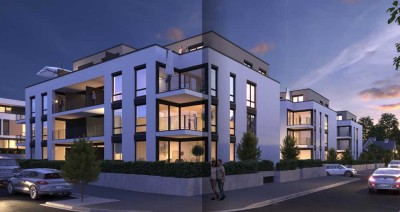 Erstbezug mit Balkon und Einbauküche: Geschmackvolle 2-Zimmer-EG-Wohnung mit geh. Innenausstattung
