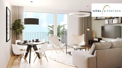 2-Zimmer Wohnung mit Balkon | Markenküche | Fußbodenheizung | Erdwärme