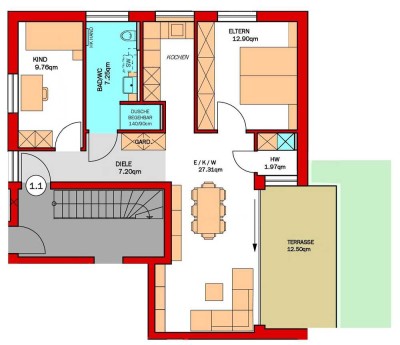 ZENTRAL & RUHIG * 3 Zi.-Whg * 72QM inkl. EBK, große Terrasse, Keller uvm.