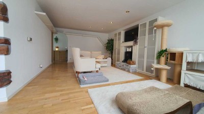***Panoramablick & 37 m² Südwest-Terrasse – moderne 3,5‑Zimmer‑Wohnoase in Neckarsteinach***