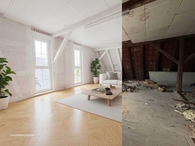 Projekt mit Potenzial – Entkernte 4-Zimmer-Maisonette in Kirchheim am Neckar