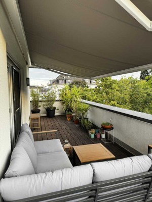 Traumhaftes 2-Zimmer Penthouse mit großer Dachterasse und EBK in Wiesbaden-Dotzheim