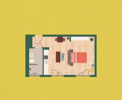 Sonnige 2-Zimmer Wohnung mit Aufzug in Berlin-Niederschönhausen