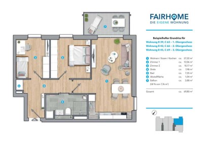 Wohnen im Neubau: Geräumige 3-Zimmer-Wohnung in Würselen