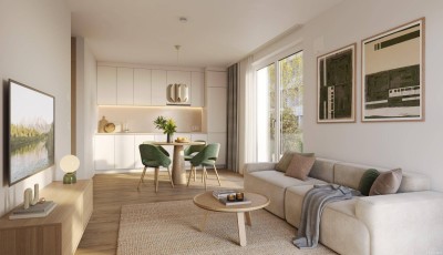 Preiswertes Wohnen im „Village im Dritten – PARK FLATS“ - Provisionsfreie 3-Zimmer Wohnung mit Balkon (Erstbezug!)