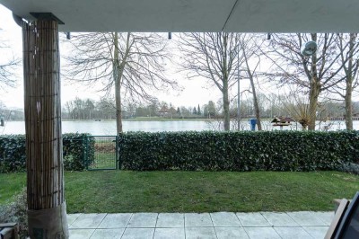 Maisonette-Wohnung mit Garten und Blick auf den Kanal