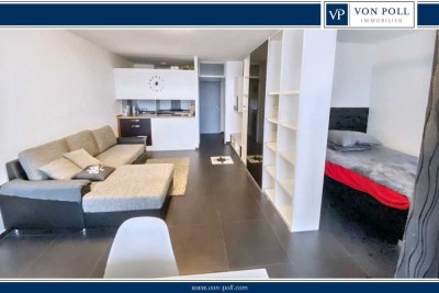 Komfortabel & barrierefrei: 1,5 Zimmer-Wohnung mit Balkon und Dachterrasse-Pool