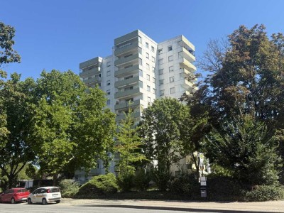 2-ZKB-Eigentumswohnung mit Loggia, Keller und Garage – Wohnen mit Weitblick im 11. Obergeschoss